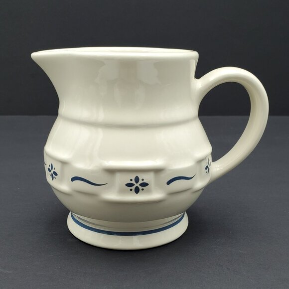 Longaberger Woven Traditions Classic Blue Creamer Heritage Blue Small Pitcher - Picture 1 of 1